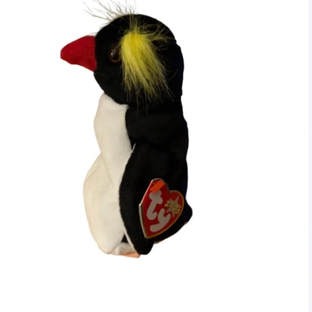 Ty Vintage RARE Plush Frigid the Penguin- Black, White, and Yellow. Mint NWT.